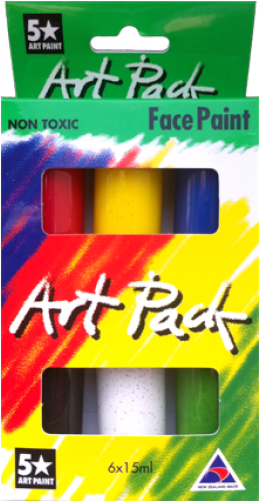 Art Pack - Face Paint Set 6 Colors 15ml (500x500), Png Download