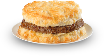 Sausage Biscuit (460x345), Png Download