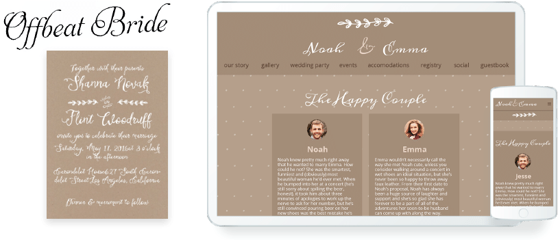 Wedding Invitation Website With A Prepossessing Invitations - Wedding Invitations Website (968x350), Png Download