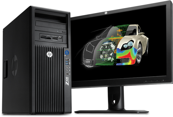 Hp Z420 Workstation (588x511), Png Download