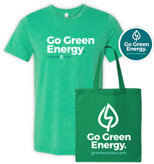 Greener State Swag - Plastic (339x365), Png Download