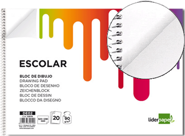 Información Bloc Dibujo Escolar Sin Recuadro - Tamaño Bloc De Dibujo (689x524), Png Download