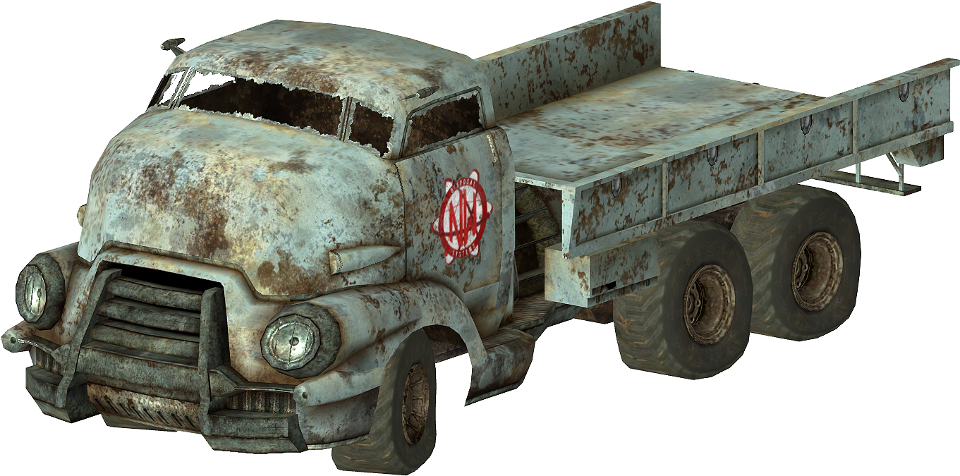 Fnv Flatbed Truck - Fallout 4 Pickup Truck (1500x850), Png Download