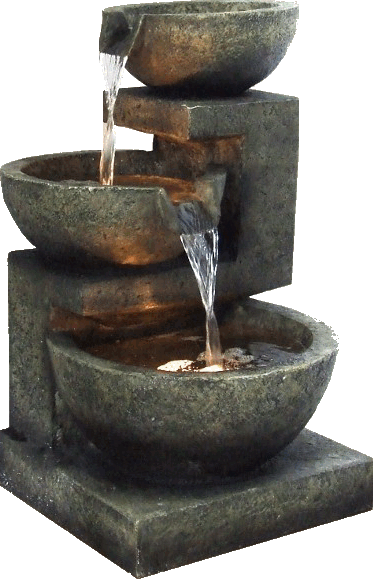 Watervallen Tuin - Small Water Features Indoor (373x579), Png Download