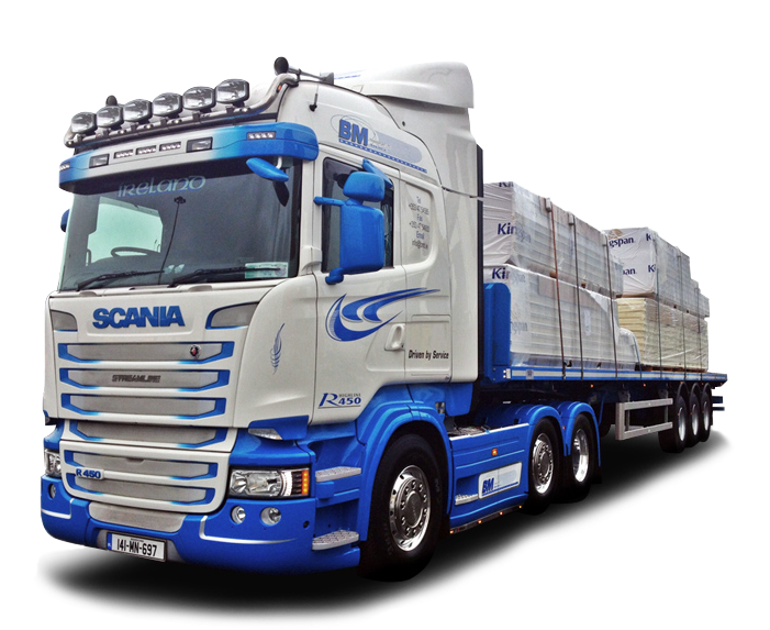 Irish Haulage Company - Kamion Na Prepravu Aut (750x600), Png Download