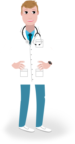 Médico Vetor Png (306x651), Png Download