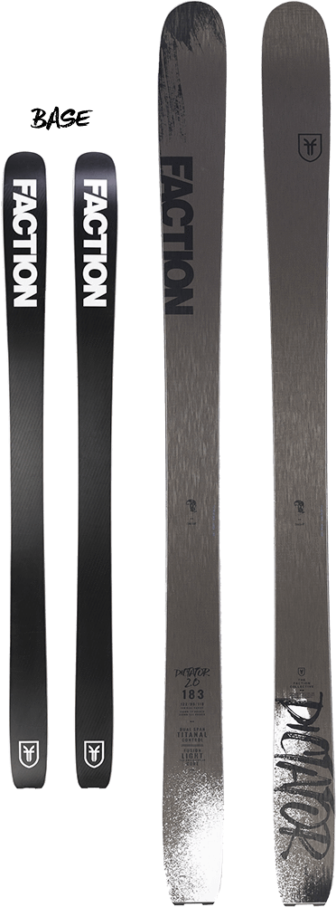 Dictator 2 - - Faction Candide Ct 3.0 Ski Only Skis 182cm Red/white (412x1034), Png Download