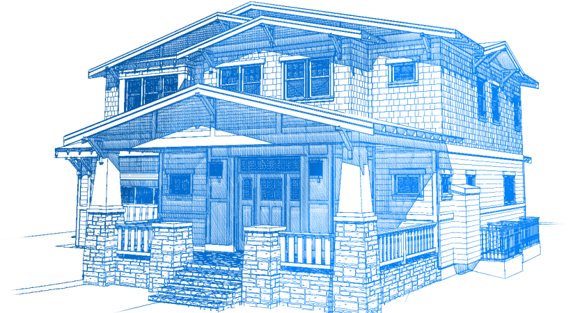 Housesketch - Png Transparent Construction Of Houses (823x450), Png Download