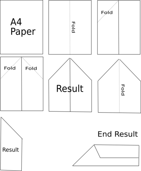Paper Plane Diagram - Diagram (496x599), Png Download