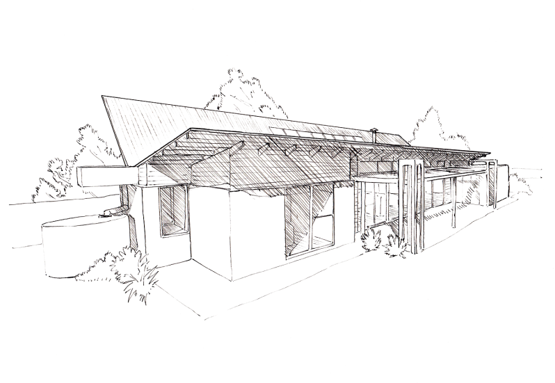 This Design Can Be Built With Either A Butterfly Or - Sketch (800x565), Png Download