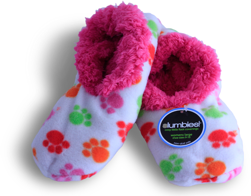 Soft Snuggly Slippers - Dog (625x410), Png Download