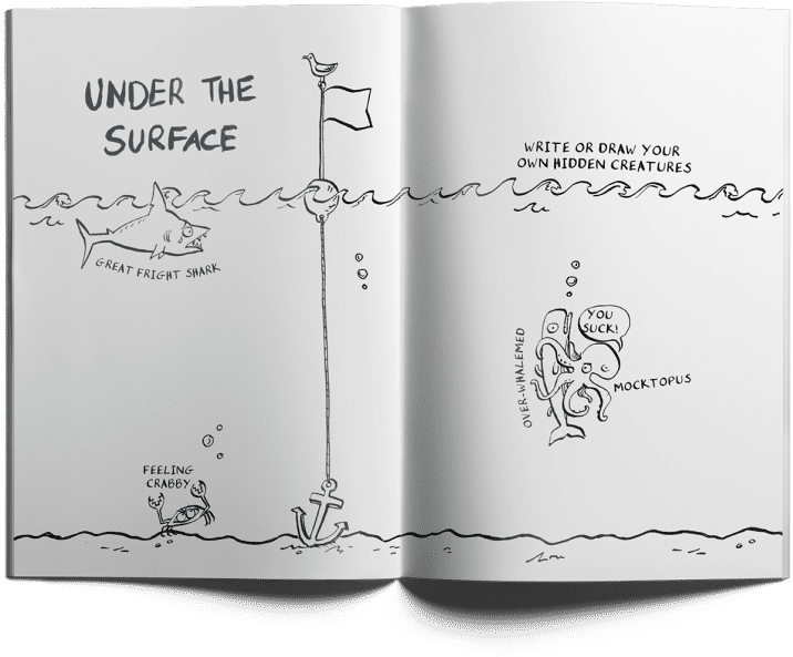 Tough Stuff Journal Designed By A Dozen Eggs - Sketch (896x672), Png Download