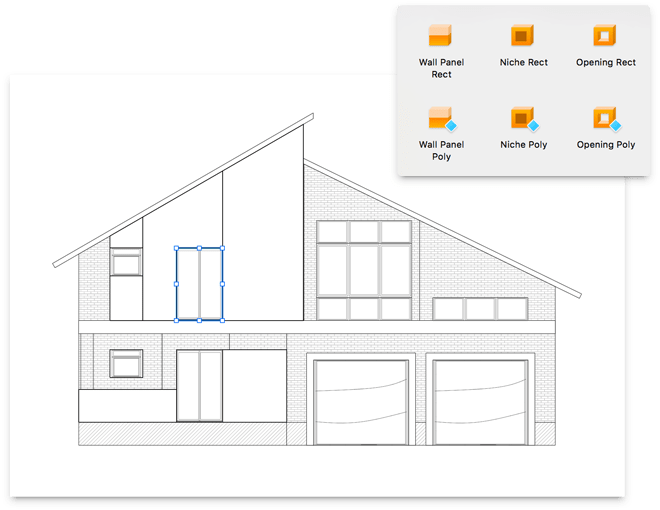 Floor Plan Of A Two-storied House With A Custom Roof - House (660x510), Png Download