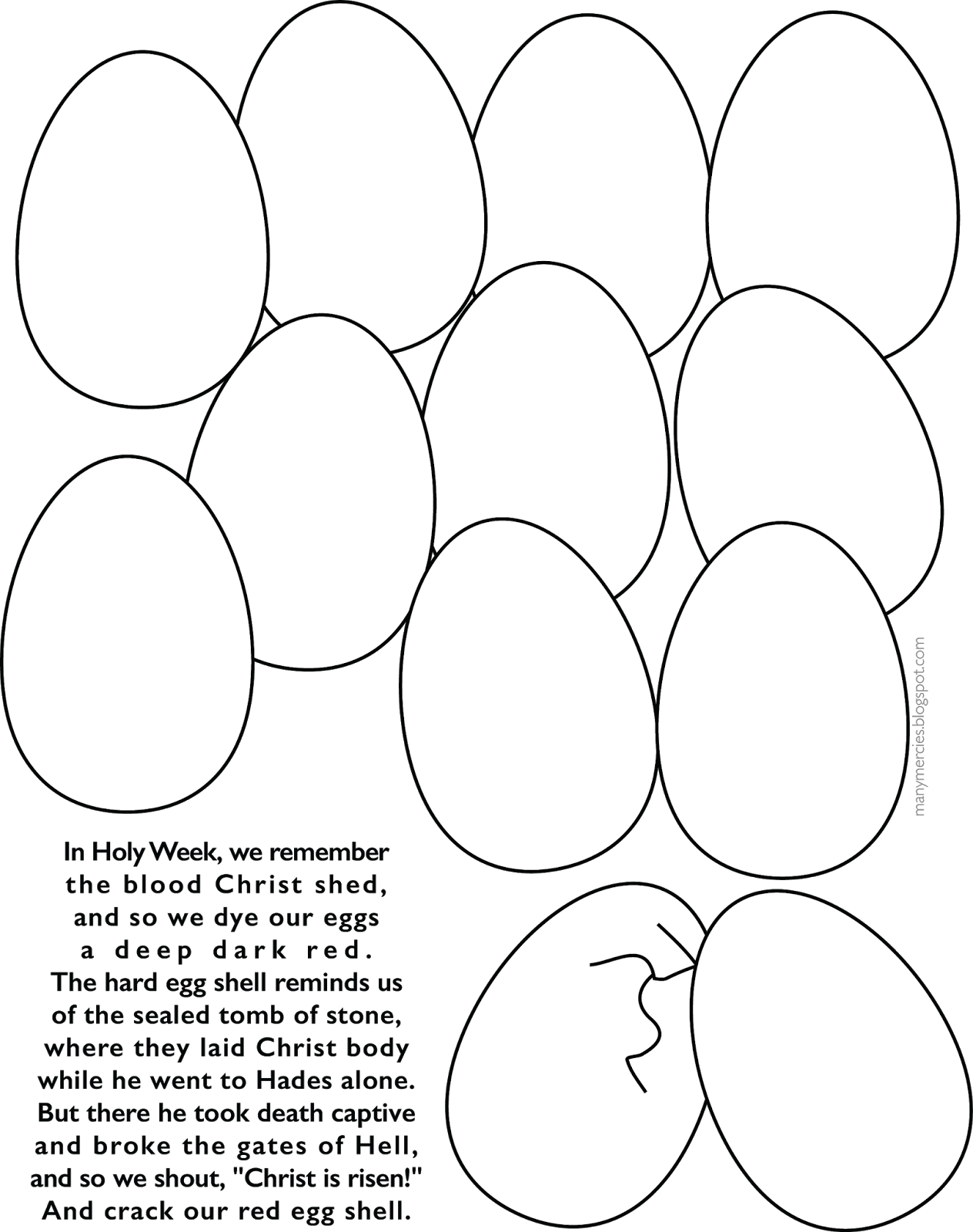 Dozen Egg Coloring Page With Red Egg Poem - Egg (1264x1600), Png Download