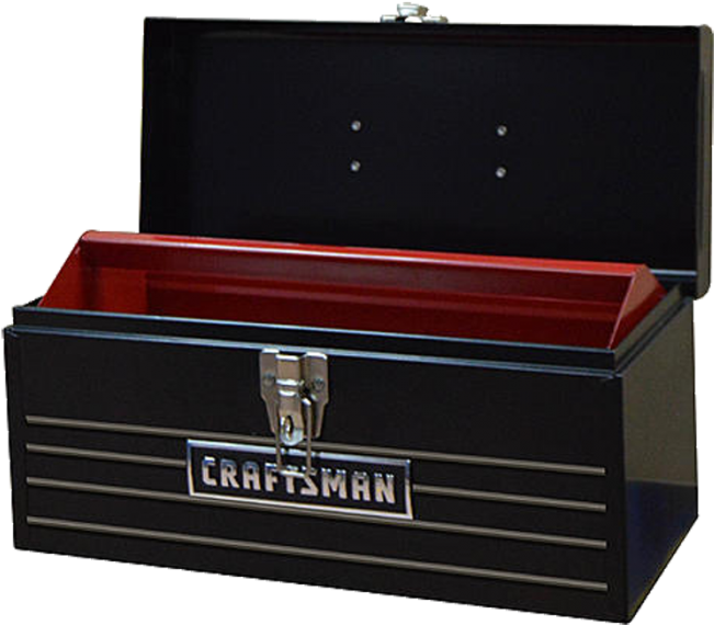 16-inch Metal Hand Box - Craftsman 16" Metal Hand Box, Black (700x700), Png Download