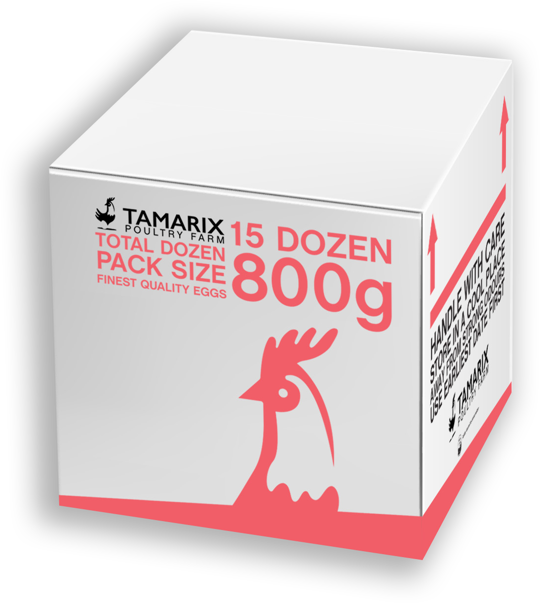 Fresh Premium Cage Eggs 15 Dozen Boxes - Tamarisk (1196x1310), Png Download