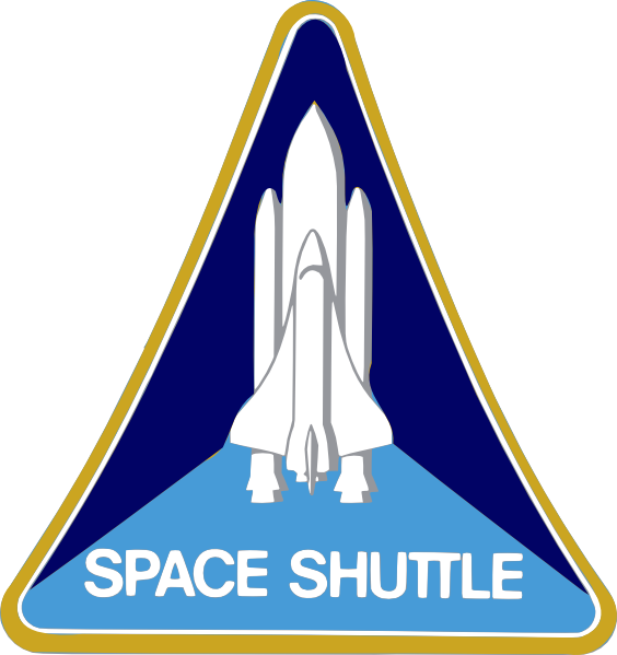 How To Set Use Space Shuttle Clipart - Nasa Space Shuttle Patch (564x599), Png Download