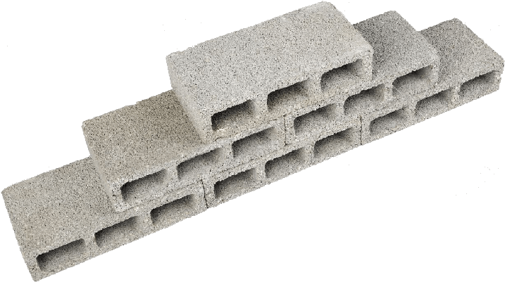 18930784 Six Gray Concrete Construction Blocks A K - Concrete Masonry Unit (760x760), Png Download