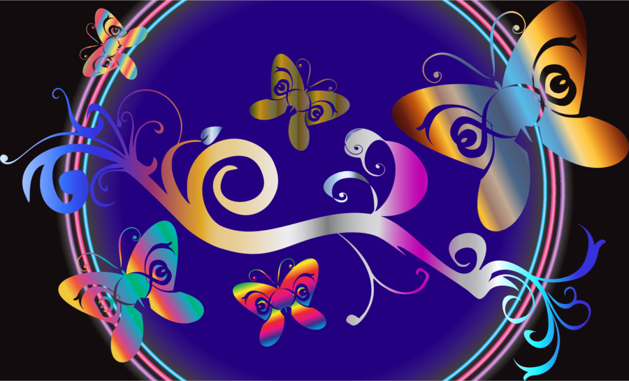 Butterfly Clipart Butterfly Insect Clip Art - Butterfly (900x545), Png Download