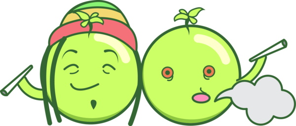 High Guys Happy Smallish - Emoji Cannabis (600x256), Png Download