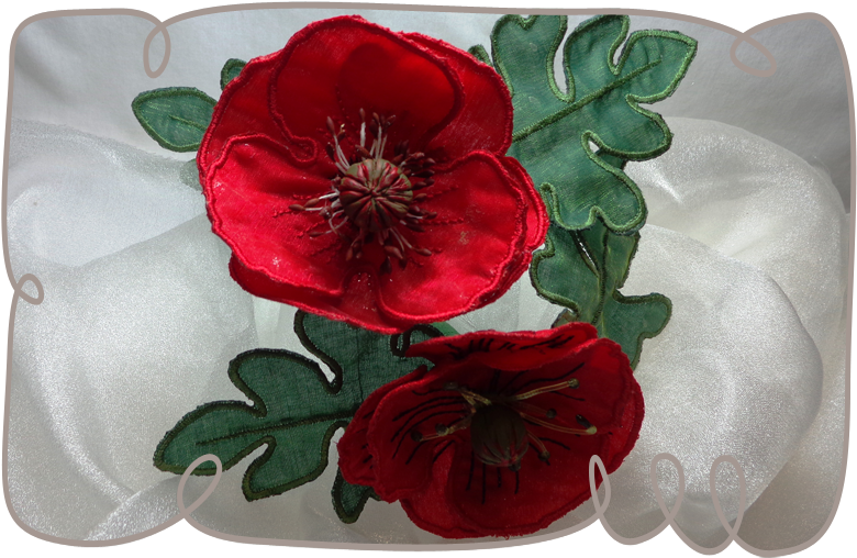 Fabric Flower Png Transparent Image - Poppy (800x800), Png Download
