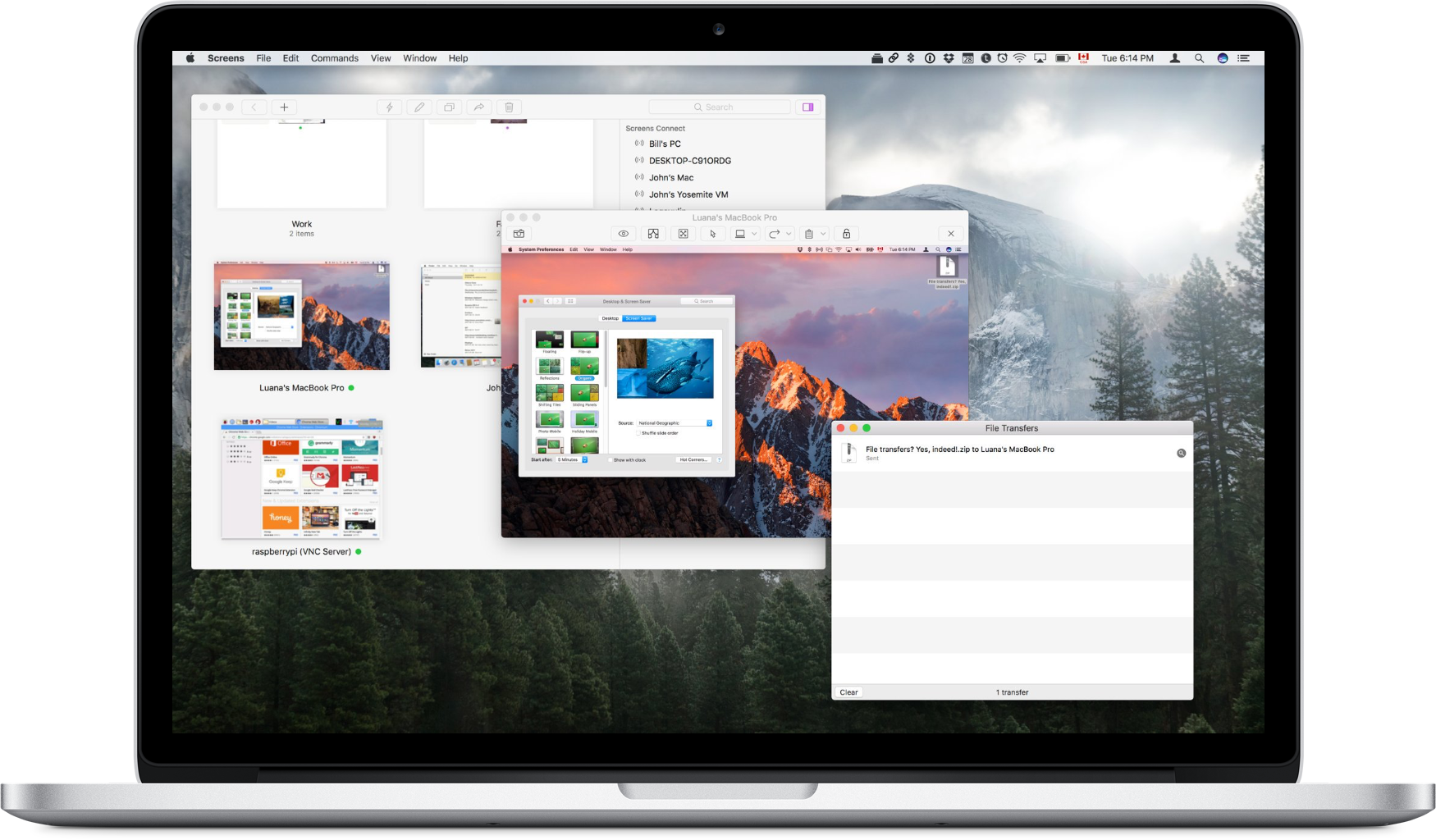 Screens, The Best Remote Access Solution For Macos - Apple Macbook Mjy42ll/a 12" Laptop With Retina Display (1750x1024), Png Download