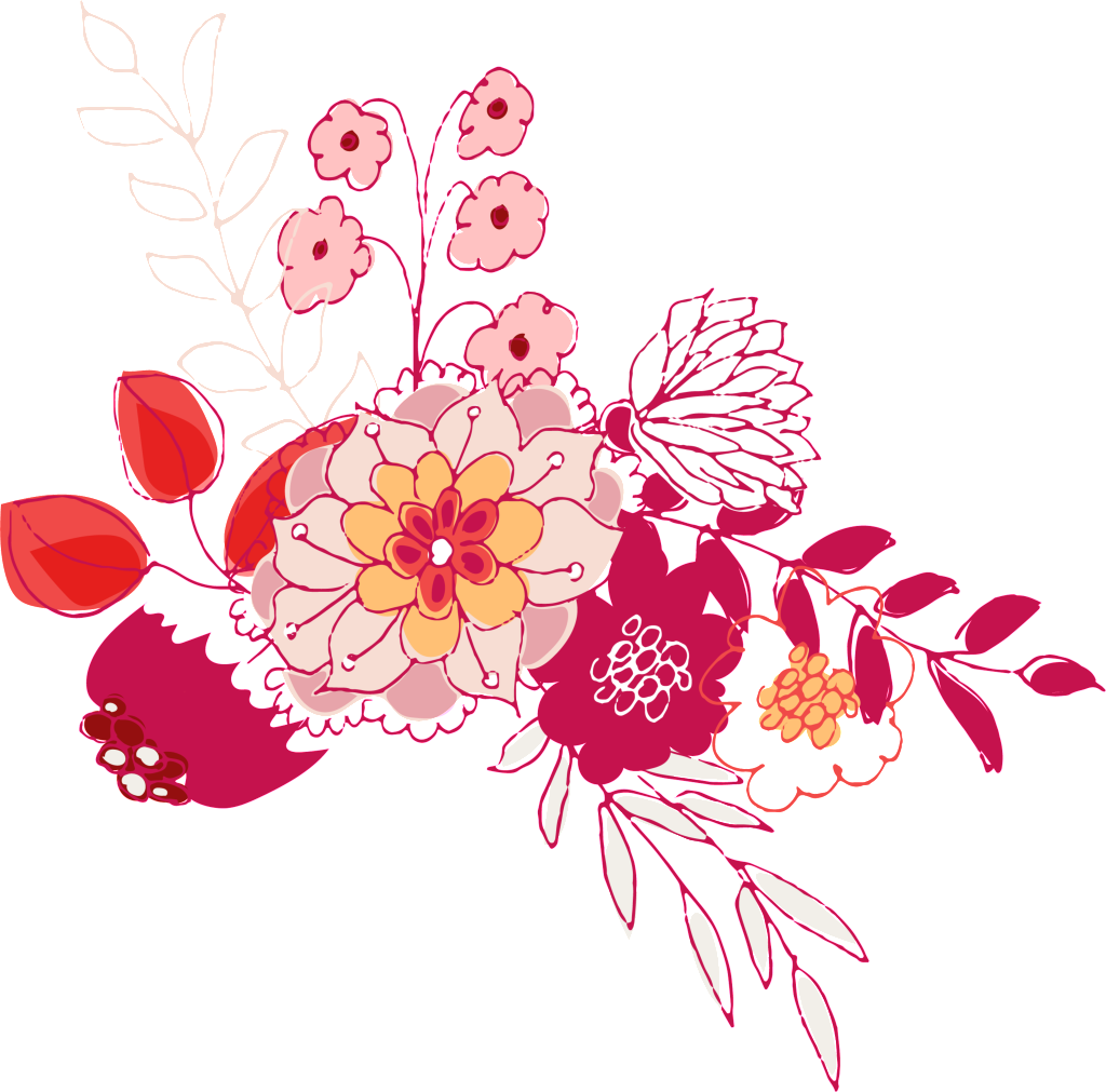Hand Painted Deep Rose Red Flower Png Transparent - Portable Network Graphics (1024x1011), Png Download