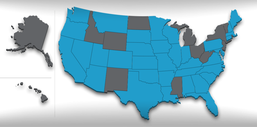 Us Map Clipart United States Of America Map - If Us Land Was Divided Like Us Wealth (899x445), Png Download