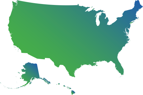 Plants In The U - Grey Silhouette Of United States (460x307), Png Download