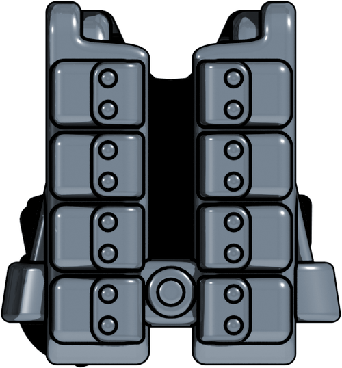 Brickarms German Paratrooper - Brickarms Combat Vest Ww2 German Paratrooper 2.5-inch (500x538), Png Download