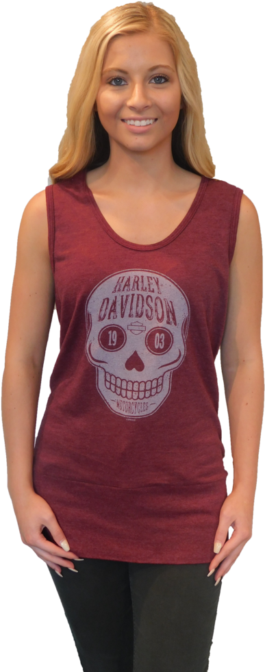 Women's Harley Tank - Harley-davidson (768x1024), Png Download