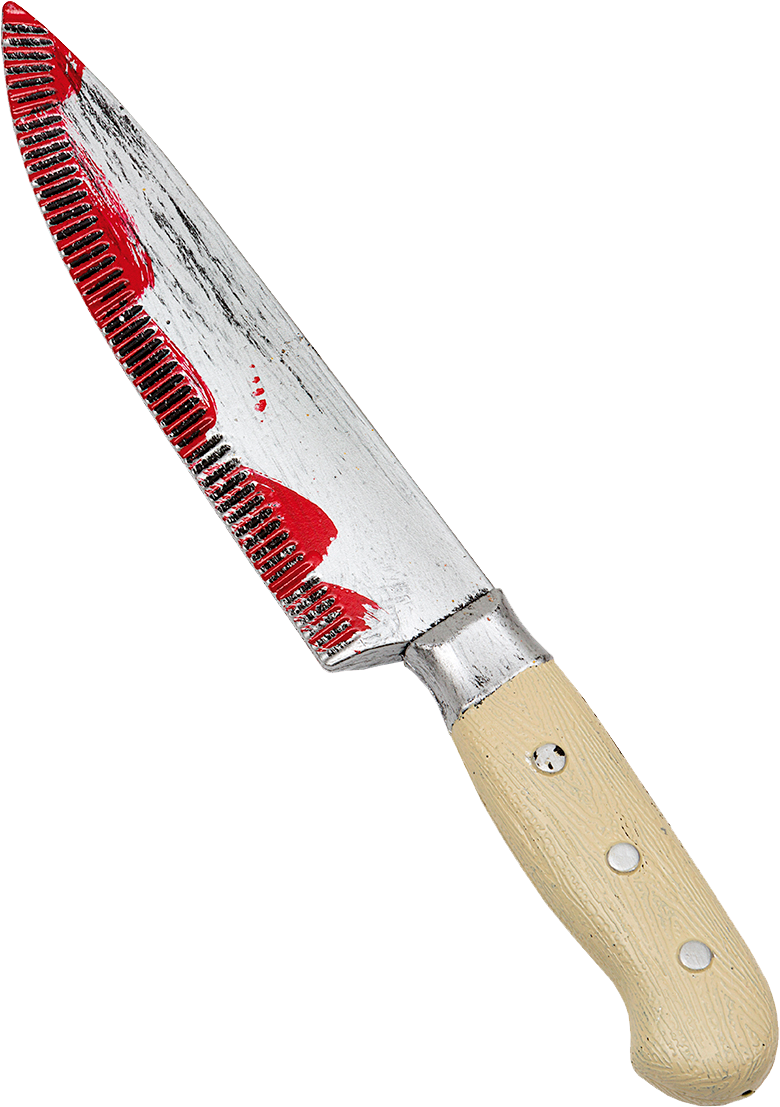 Bloody Kitchen Knife 32 Cm - Kitchen Knife (780x1107), Png Download