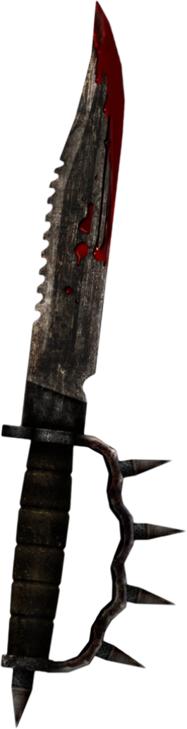 Uberevil Bloody Knife - Bloody Knife (265x1032), Png Download