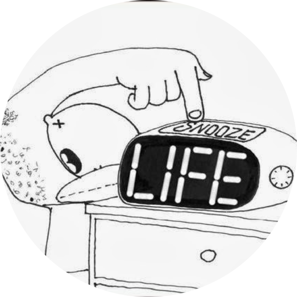 Life Snoozeartboard 1@300x - Humour (1000x1000), Png Download