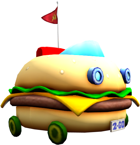 Download Zip Archive - Spongebob Patty Wagon (750x650), Png Download