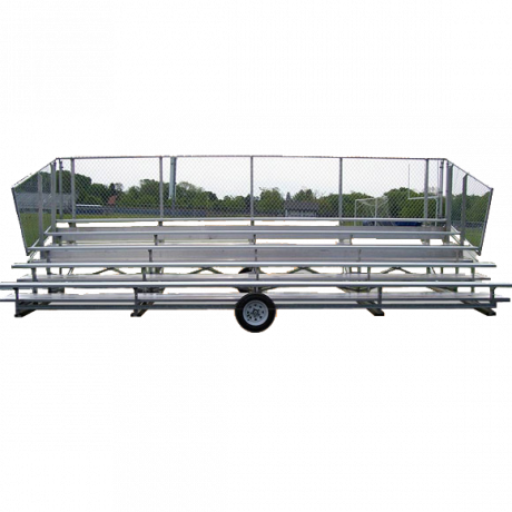 5 Row Transportable Preferred Bleacher With Chainlink - Transportable Bleacher (460x460), Png Download