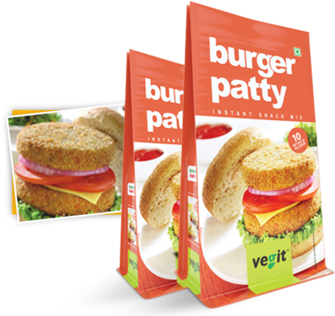 Burger Patty - Vegit Burger Patty Png (500x444), Png Download