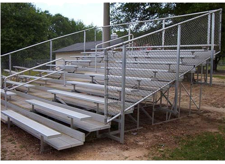 10 Row Tranportable Deluxe Bleacher With Chainlink - Ssg - Bsn 1135220 Vip Bleacher (460x460), Png Download