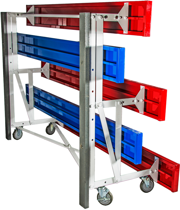 Non Marring 5 Inch Casters For Tip N Roll Bleachers - Shelf (697x800), Png Download