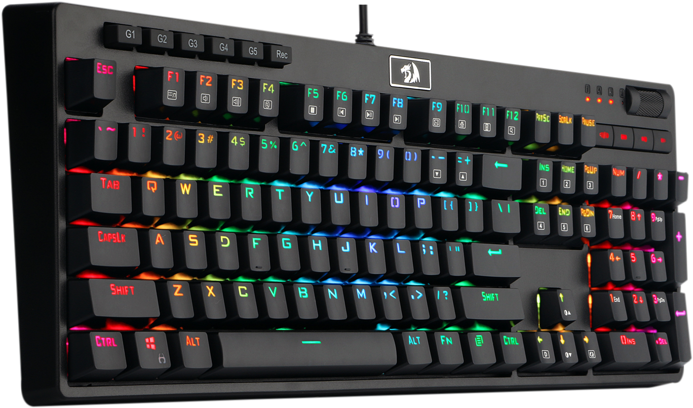 Redragon K579 Mechanical Gaming Keyboard Wired Rgb - Iball Keyboard And Mouse (1500x1500), Png Download
