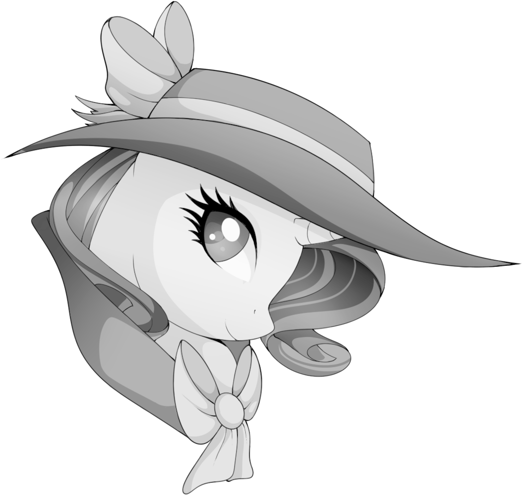 Uunicornicc, Bow, Bust, Clothes, Detective Rarity, - Rarity (1052x1024), Png Download