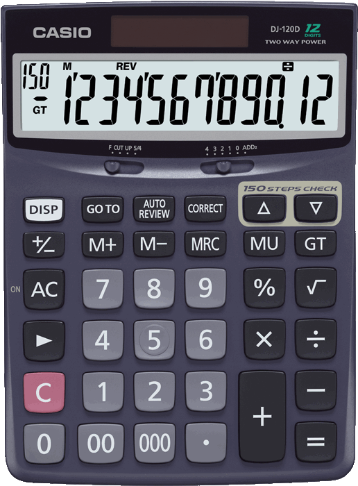 Dj 120d S Eh - Casio Calculator Dj 120d (700x700), Png Download