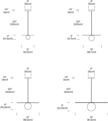 Pablo Designs 32 Inch Brass Bola Pendant - Pendant (461x406), Png Download