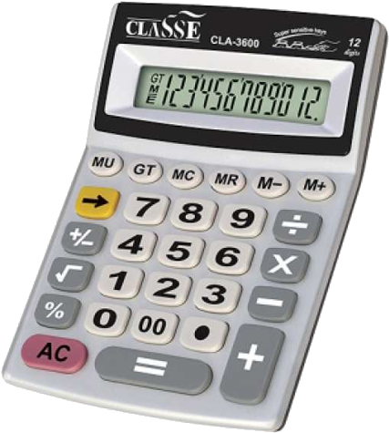Calculadora De Bolso Classe Cla3600 - Calculadora 3600 (500x500), Png Download