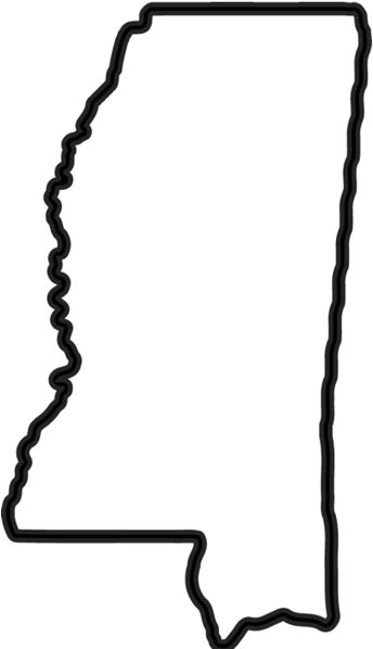 Mississippi Outline Transparent (600x600), Png Download
