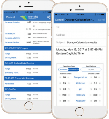 Orenda Dosing Calculator, Share Via Email, Pool Calculator - Email (495x400), Png Download