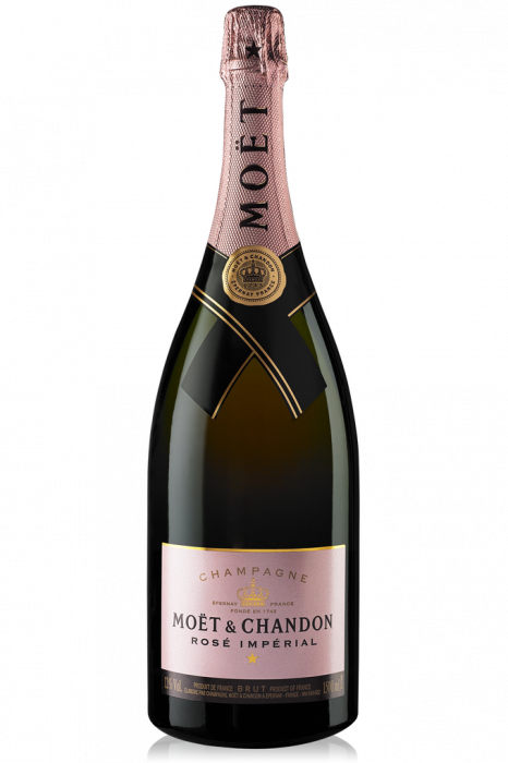 Moet & Chandon Magnum Rose Brut Imperial Champagne - Moet & Chandon Champagne Imperial Rose (466x700), Png Download