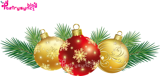 Christmas Balls With Best Top Greeting Quotes By Poetysync1 - Christmas Decors Png (530x331), Png Download