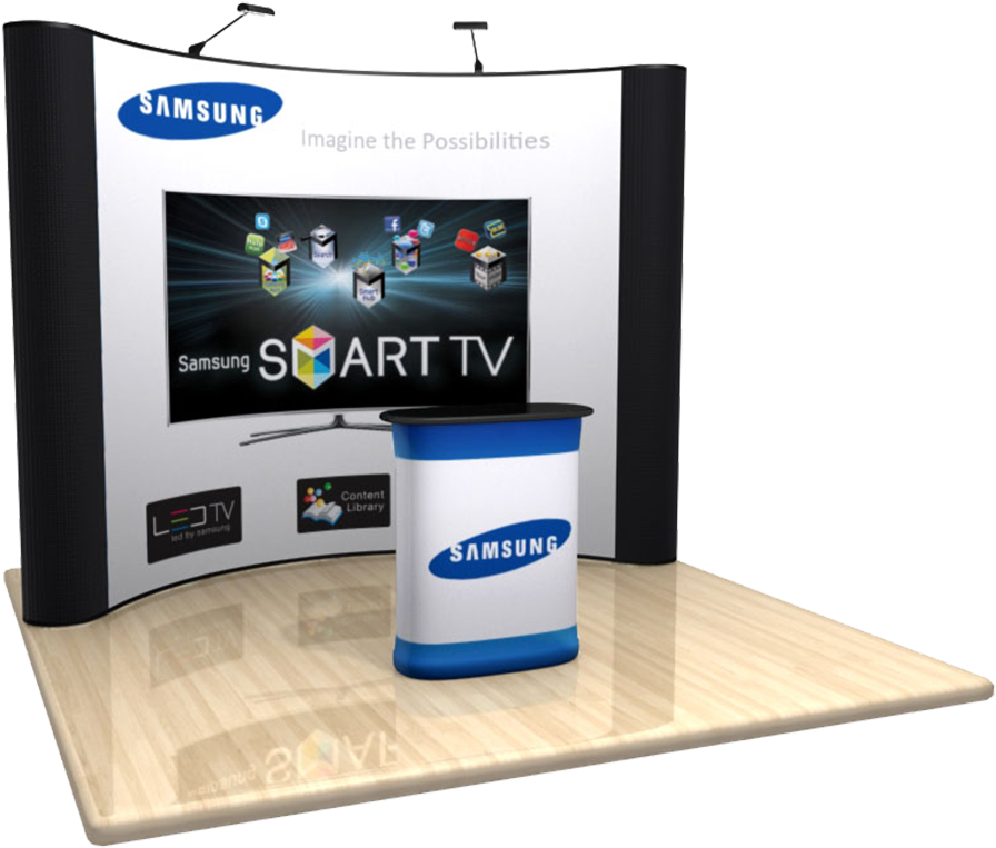 Exhibition Pop Up Stand (1100x770), Png Download