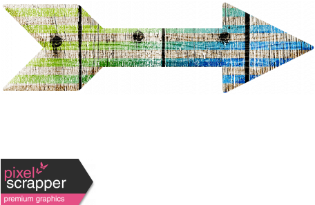 Stars Eyes Wood Arrow - Digital Scrapbooking (456x456), Png Download